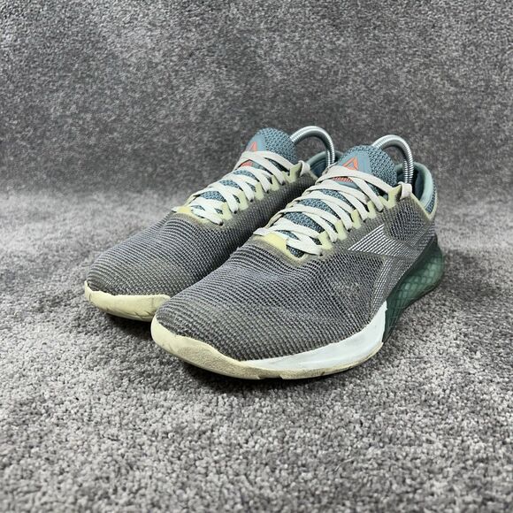 Reebok Nano 9 FU6831 Women’s Sz 8.5 Green Gray Training Athletic Gym Shoes Used - Picture 6 of 13